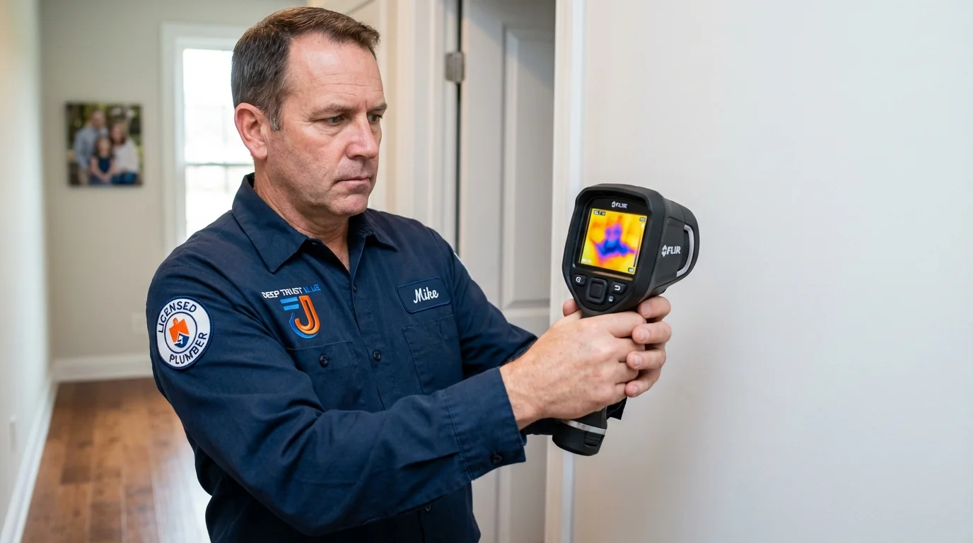 Thermal imaging leak detection by Johns Plumbing LLC in De Pere